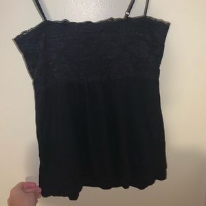 Black tank top